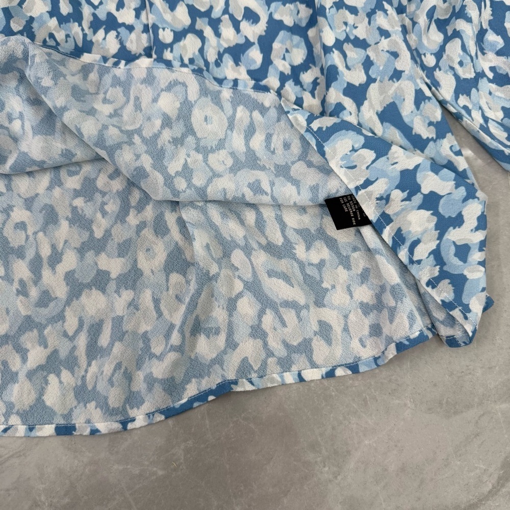 Women’s DG2 By Diane Gilman Off The Shoulder Smocked Leopard Top Plus Size 1X - Picture 11 of 16